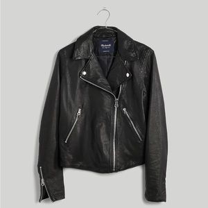 Like New The Washed Leather Motorcycle Jacket